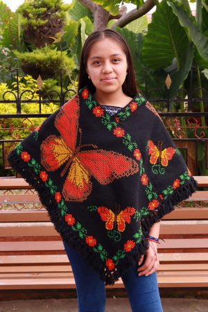 Huipil acrílico negro