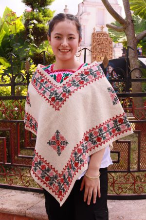 Huipil lana natural fino