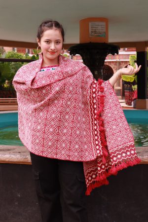 Chal rosa grecas